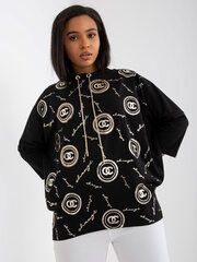 Женская черная блузка больших размеров цена и информация | Футболка женская | kaup24.ee