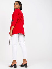 красная длинная блузка больших размеров с принтом цена и информация | Футболка женская | kaup24.ee
