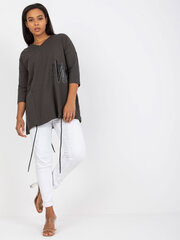 Женская блуза цвета хаки Plus size цена и информация | Женские блузки, рубашки | kaup24.ee
