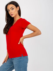 Naiste punane tavaline T-särk hind ja info | Naiste pluusid, särgid | kaup24.ee