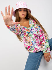 женская блуза цвета экрю с принтом и короткими рукавами цена и информация | Женские кофты | kaup24.ee