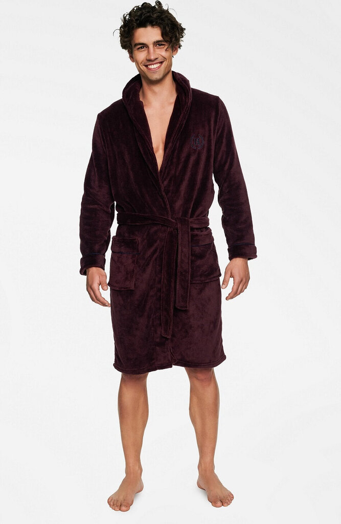 Meeste hommikumantel Henderson Trick, baklažaan цена и информация | Meeste hommikumantlid, pidžaamad | kaup24.ee