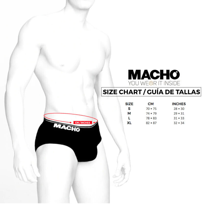 MACHO MS24A SLIP BRIEF TUMEKOLLANE M hind ja info | Meeste aluspesu | kaup24.ee