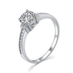 MOISS Элегантное серебряное кольцо с прозрачными цирконами R00006 цена и информация | Кольцо | kaup24.ee