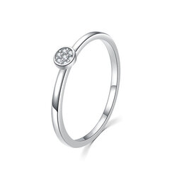 MOISS Сверкающее серебряное кольцо с прозрачными цирконами R00020 цена и информация | Кольцо | kaup24.ee