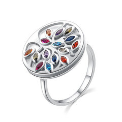 Оригинальное серебряное кольцо с цветными цирконами MOISS R00021 цена и информация | Кольцо | kaup24.ee