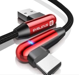 Evelatus TPC05R, USB-C, 1 m hind ja info | Mobiiltelefonide kaablid | kaup24.ee