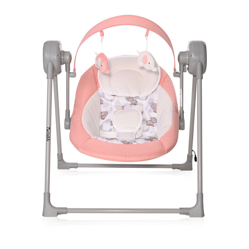 Lamamistool - kiik Lorelli Twinkle, Pink Rhino hind ja info | Beebi lamamistoolid | kaup24.ee