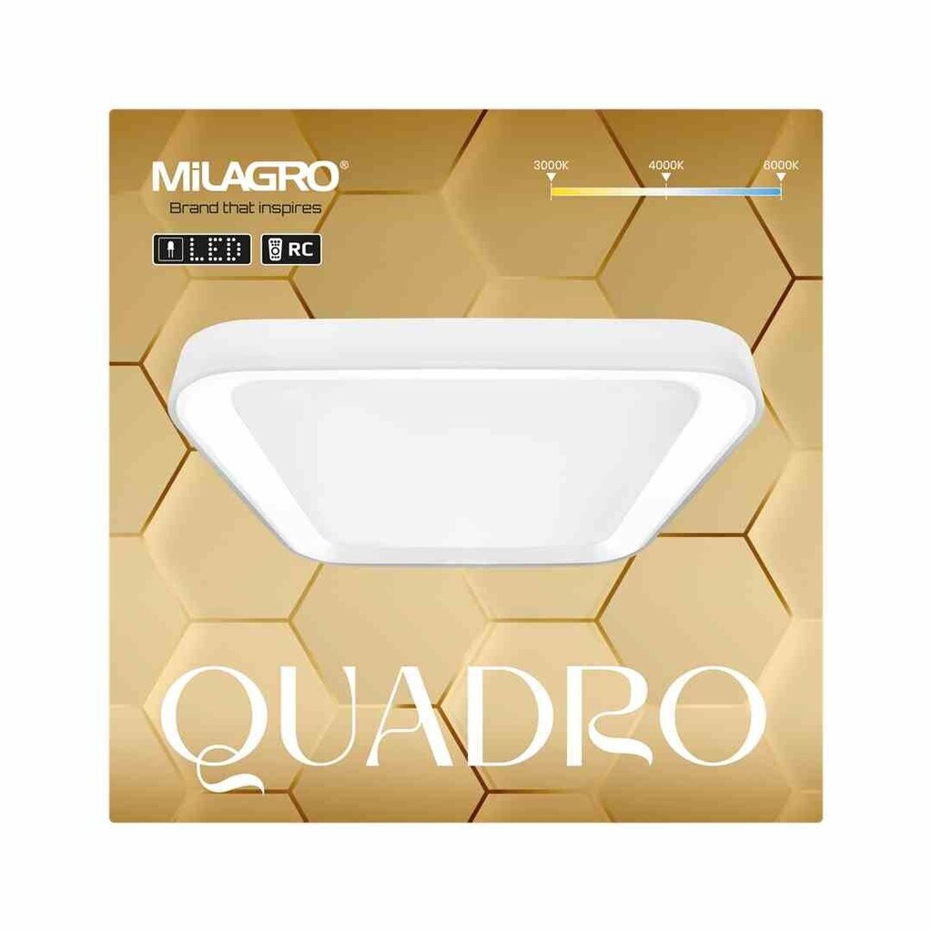 Eko-Light laelamp QUADRO WHITE 38W hind ja info | Laelambid | kaup24.ee