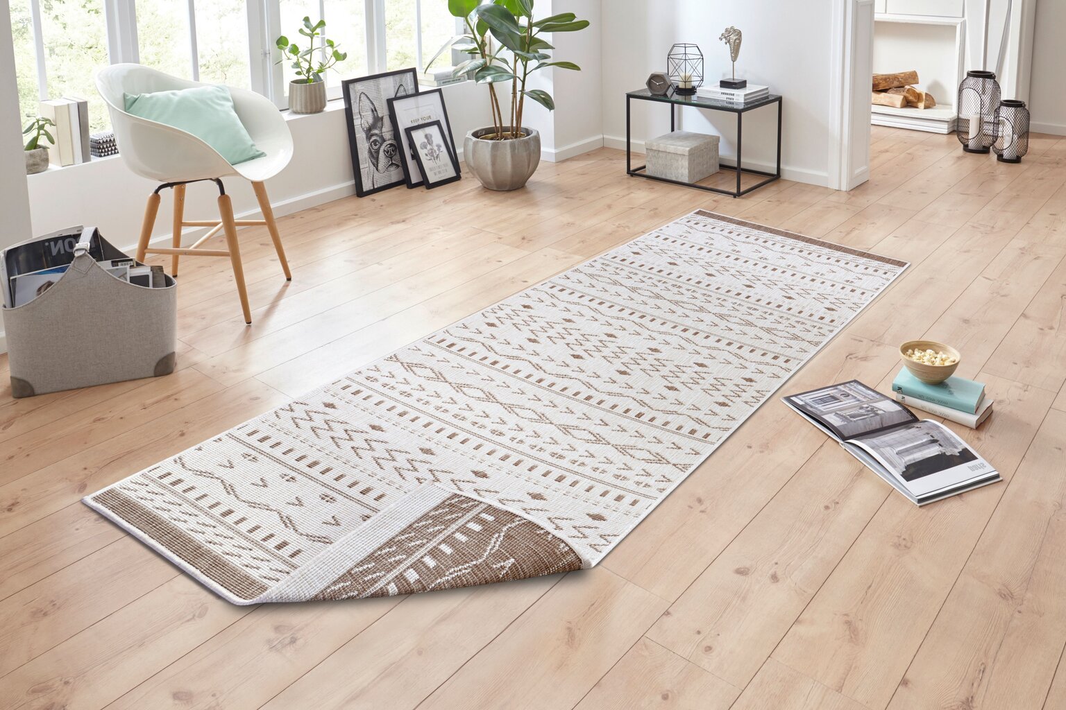 Northrugs kahepoolne vaip In- & Outdoor Kuba, beež hind ja info | Vaibad | kaup24.ee