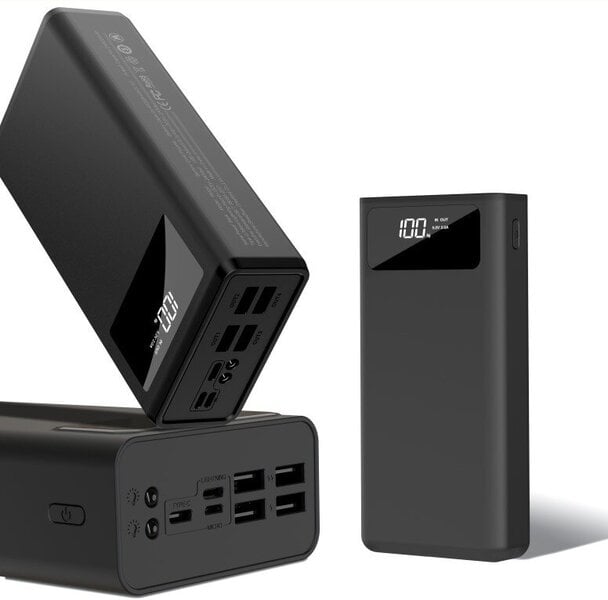 Akupank Akupank L-Brno Power Bank 30000Mah, Led ekraaniga, must hind |  kaup24.ee