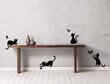 Vinüülist seinakleebis kassid püüavad liblikaid hind ja info | Seinakleebised | kaup24.ee