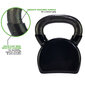 Sangpomm Tunturi Vinyl Kettlebell, 16 kg, must hind ja info | Hantlid, kangid, raskused | kaup24.ee