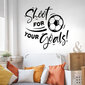 "Shoot for your goals" seinakleebised, lasteaia või elutoa sisustus, seinapakkumine цена и информация | Seinakleebised | kaup24.ee