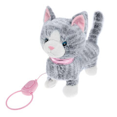 Интерактивная игрушка Smiki котенок, серый, 25 см цена и информация | Игрушки для девочек | kaup24.ee