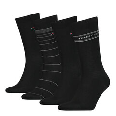 Мужские носки Tommy Hilfiger 4 шт. в подарочной упаковке, черный цвет цена и информация | Мужские носки | kaup24.ee
