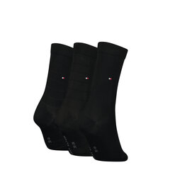 Носки женские Tommy Hilfiger черные, 3 шт. цена и информация | Женские носки из ангорской шерсти | kaup24.ee