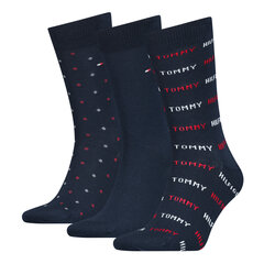 Tommy Hilfiger meeste sokid 3pk kinkekarbis, tumesinine hind ja info | Meeste sokid | kaup24.ee