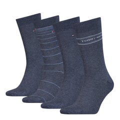 Tommy Hilfiger meeste sokid 4pk kinkekarbis, tumesinine цена и информация | Мужские носки | kaup24.ee