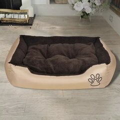 Лежак для собак 90x70x20 см, коричневый цена и информация | Лежаки, домики | kaup24.ee