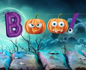 Halloweeni kaunistused Garland Boo hind ja info | Peokaunistused | kaup24.ee