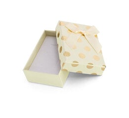 Beneto Кремовая подарочная коробка с золотыми точками КП6-8 цена и информация | Подарочные упаковки | kaup24.ee