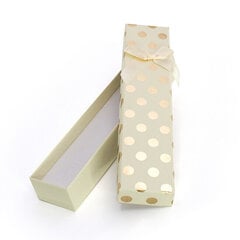 Beneto Кремовая подарочная коробка с золотыми точками КП6-20 цена и информация | Подарочные упаковки | kaup24.ee
