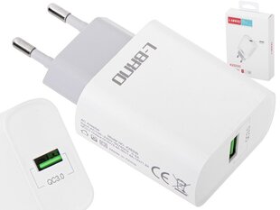 L-brno зарядное устройство для быстрой зарядки 15вт, белый цена и информация | Зарядные устройства для телефонов | kaup24.ee