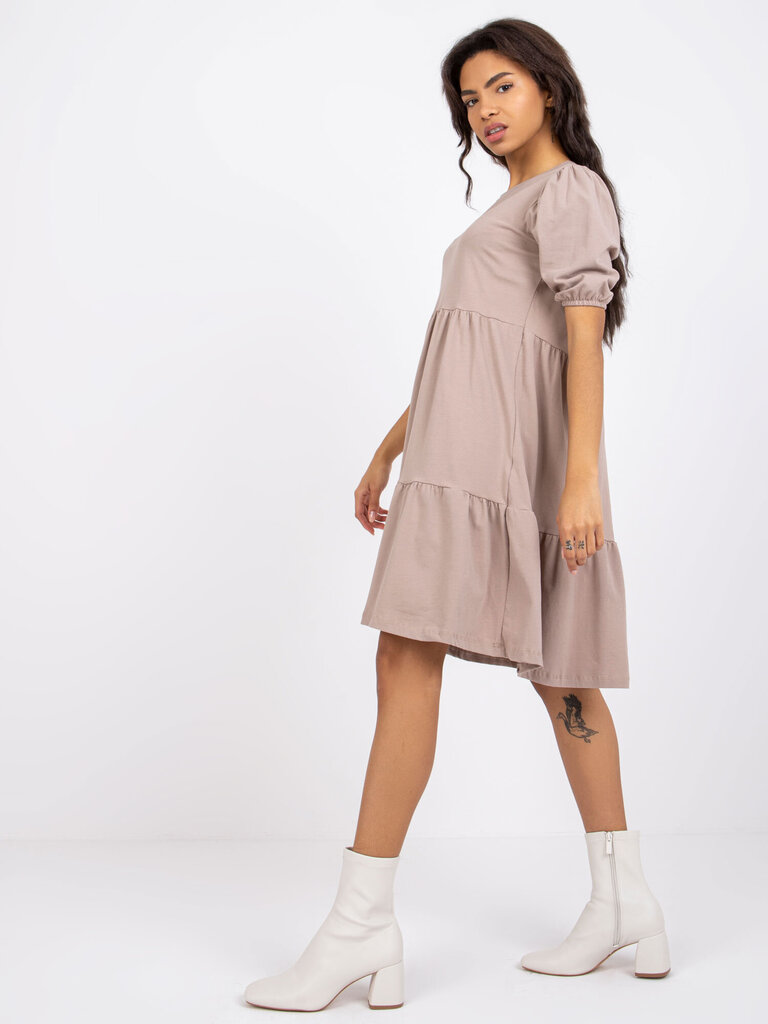 Naiste tumebeež Basic kleit hind ja info | Kleidid | kaup24.ee