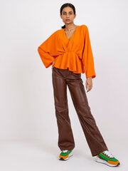 Naiste oranž pluus trükiga hind ja info | Naiste pluusid, särgid | kaup24.ee
