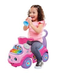 Музыкальная машинка Pulio Ride On Fisher Price, розовая цена и информация | Игрушки для малышей | kaup24.ee