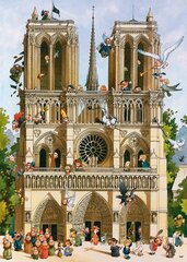 Heye Heye Puzzle 1000 tk. Elu Notre Dame hind ja info | Pusled | kaup24.ee