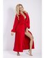 Pikk punane hommikumantel ELIZA hind ja info | Naiste hommikumantlid | kaup24.ee