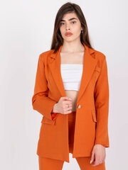 Женское пальто-пиджак, темно-оранжевое  цена и информация | Женские пиджаки | kaup24.ee