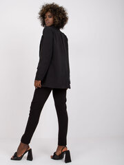 черный элегантный блейзер с подушками на плечах цена и информация | Женские пиджаки | kaup24.ee