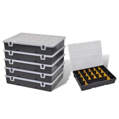 Комплект коробок с ручкой, 6 шт цена и информация | Ящики для инструментов, держатели | kaup24.ee