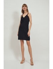 Must viskoosist rihmadega kleit - S172 hind ja info | Kleidid | kaup24.ee