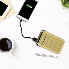 V-tac V-TAC Power Bank 10000 mAh 2A Gold hind ja info | V-TAC Kodumasinad, kodutehnika | kaup24.ee