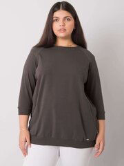 Naiste khakivärvi pluus Pluss size hind ja info | Naiste pusad | kaup24.ee