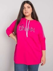 Женская блузка больших размеров цвета фуксии цена и информация | Женские блузки, рубашки | kaup24.ee