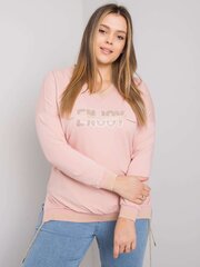 brudnoróżowa damska bluzka plus size z rękawem 3/4 цена и информация | Женские блузки, рубашки | kaup24.ee