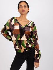 Naiste pruun trükiga pluus hind ja info | Naiste pluusid, särgid | kaup24.ee