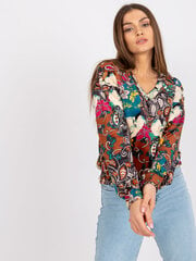 Женская повседневная блуза, коричневая  цена и информация | Женские блузки, рубашки | kaup24.ee