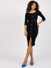 черное велюровое платье с разрезом simmae rue paris цена и информация | Платья | kaup24.ee