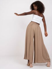 Женские брюки из ткани, темно-бежевые  цена и информация | Штаны женские | kaup24.ee