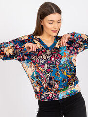 Женская блуза повседневная, синяя  цена и информация | Женские блузки, рубашки | kaup24.ee