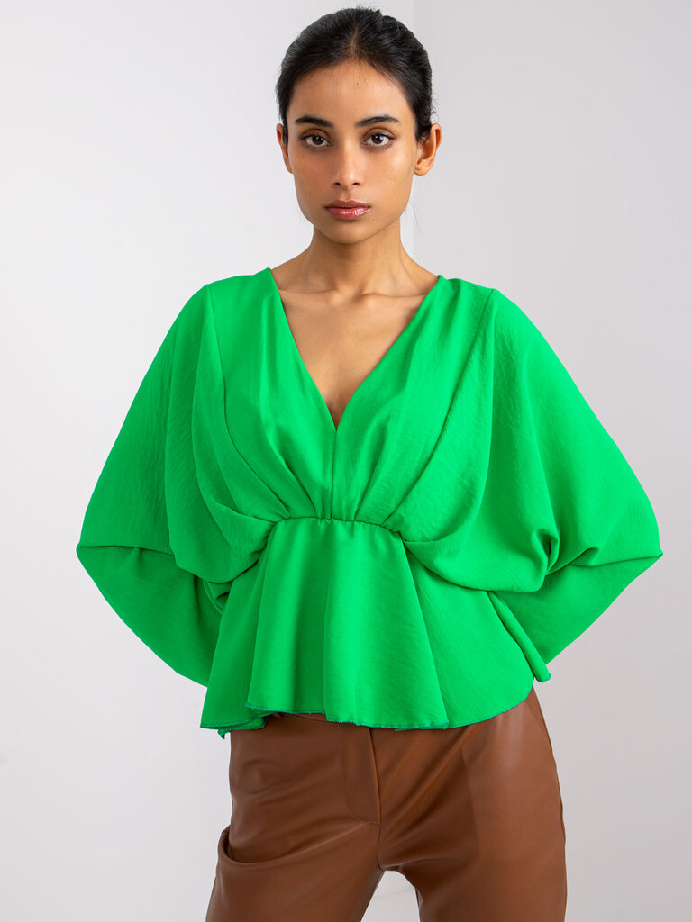 Naiste roheline trükiga pluus hind ja info | Naiste pluusid, särgid | kaup24.ee