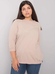 Naiste beež pluss suuruses pluus hind ja info | Naiste pluusid, särgid | kaup24.ee