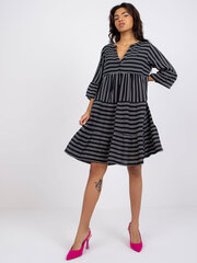 Naiste mustvalge trükiga kleit hind ja info | Kleidid | kaup24.ee