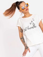 Женская футболка с принтом, экрю  цена и информация | Женские футболки | kaup24.ee